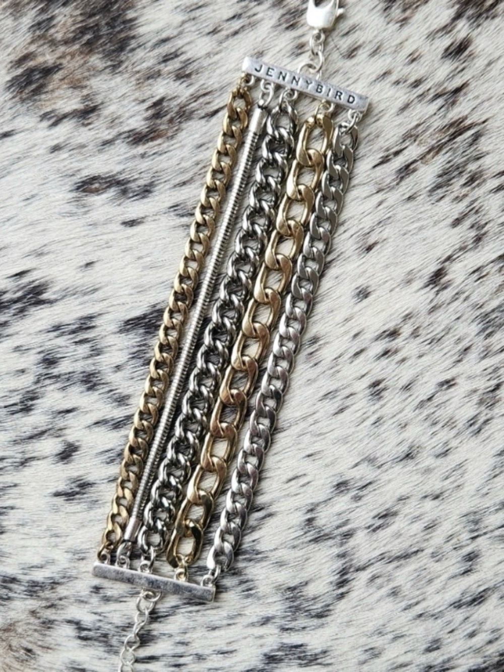 Jenny Bird Austin Multi-Chain Bracelet in Gold & Silver